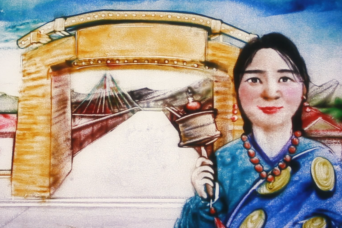 沙畫|奮力追夢！2020決戰(zhàn)脫貧攻堅“甘肅卷”