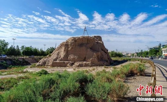 圖為沙州郡城遺址公園古遺址。　王斌銀 攝