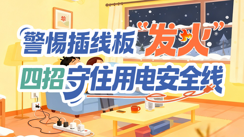 長圖|警惕插線板“發(fā)火”！四招守住用電安全線